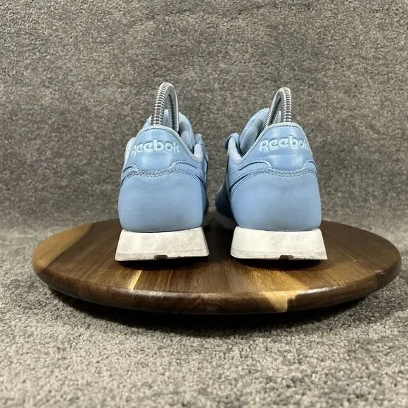Reebok Classic EF3036  Women’s Size 7.5 Fluid Blue Leather Athletic Shoes Used - Picture 7 of 12